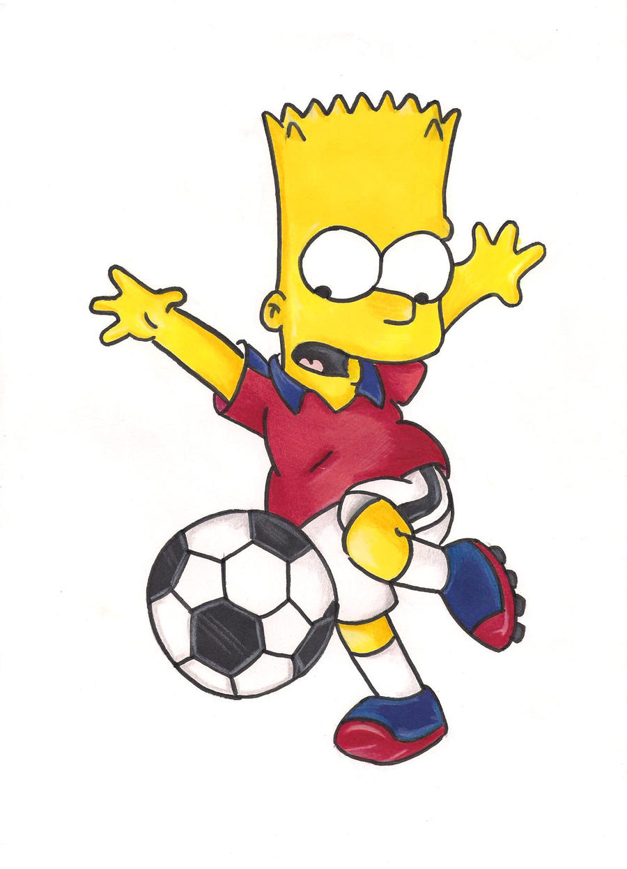 Detail Bart Simpson Soccer Nomer 9