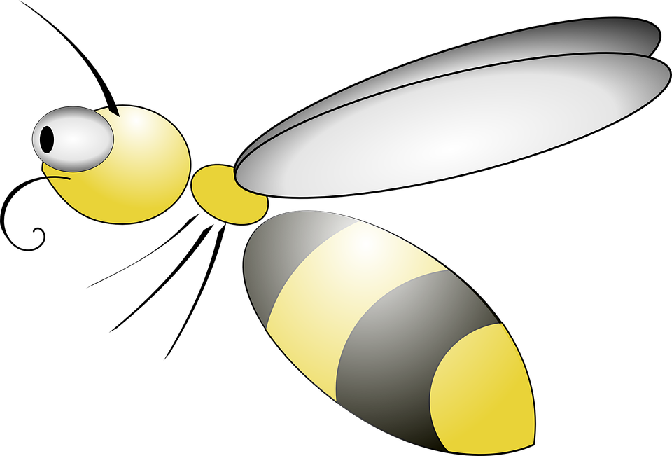 Detail Biene Schwarz Mit Gelben Streifen Nomer 24