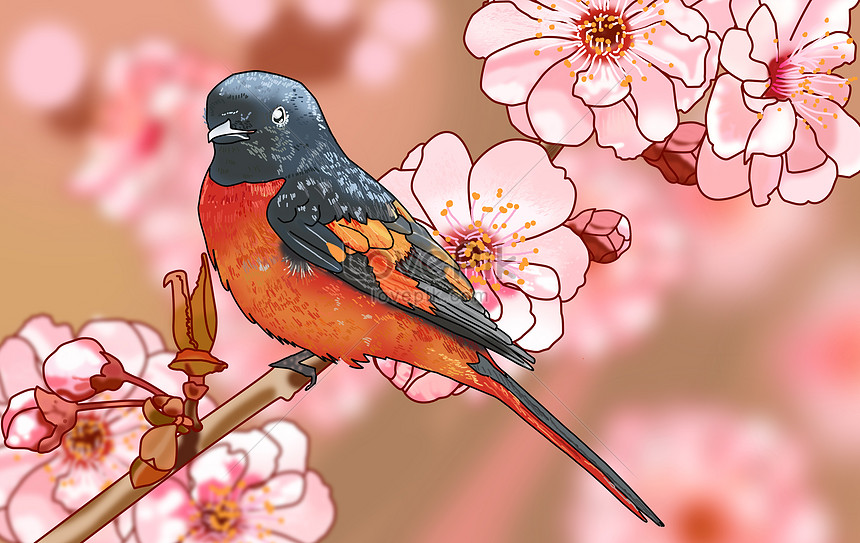 Detail Gambar Burung Dan Bunga Nomer 16