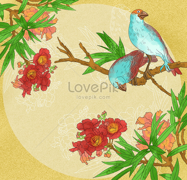 Detail Gambar Burung Dan Bunga Nomer 17