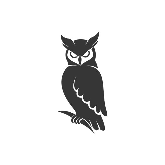 Detail Gambar Burung Hantu Hitam Putih Burung Hantu Logo Vector Nomer 2