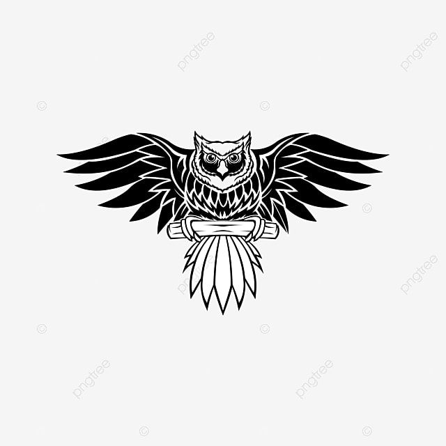 Detail Gambar Burung Hantu Hitam Putih Burung Hantu Logo Vector Nomer 26