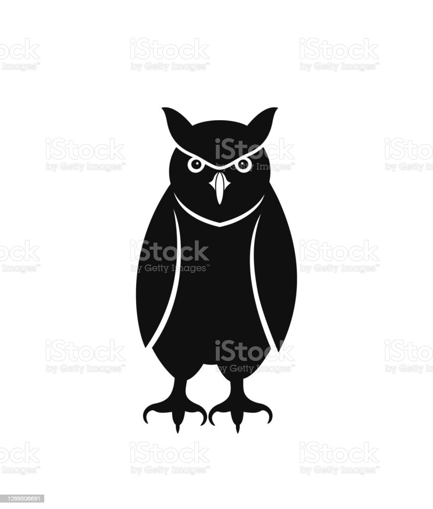 Detail Gambar Burung Hantu Hitam Putih Burung Hantu Logo Vector Nomer 29