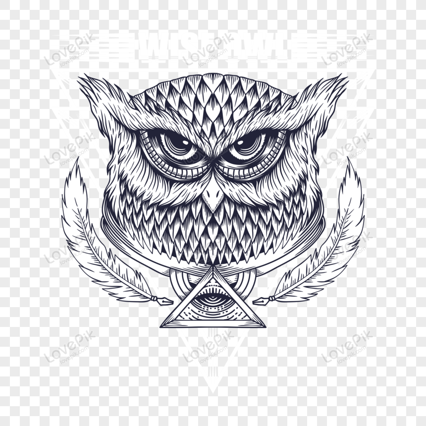 Detail Gambar Burung Hantu Hitam Putih Burung Hantu Logo Vector Nomer 8