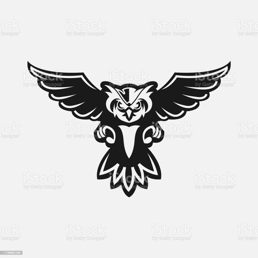 Detail Gambar Burung Hantu Hitam Putih Gambar Burung Hantu Logo Nomer 8