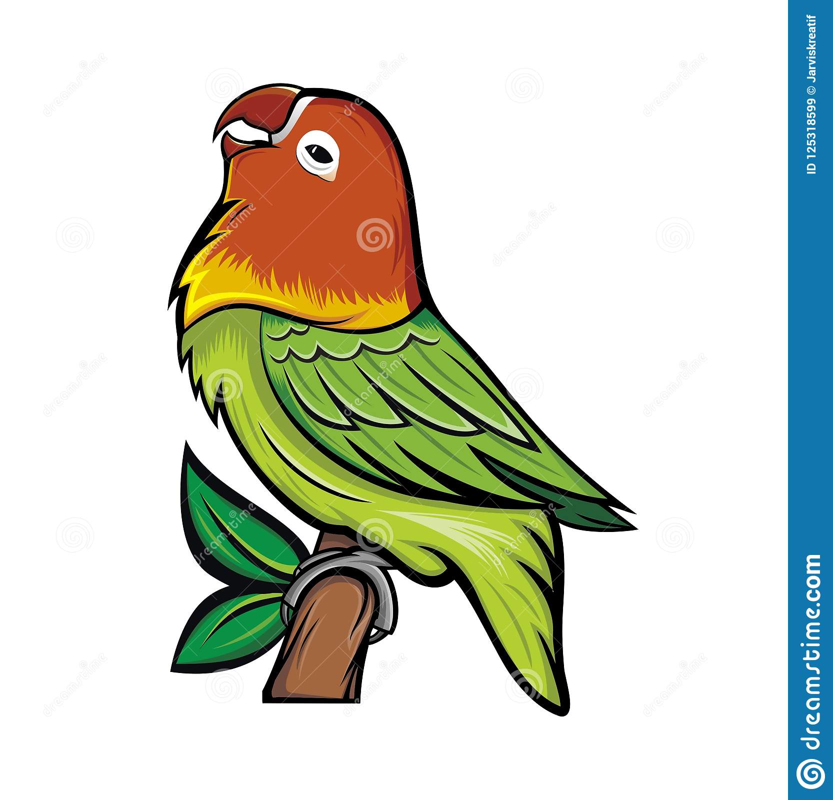 Detail Gambar Burung Lovebird Karikatur Nomer 2