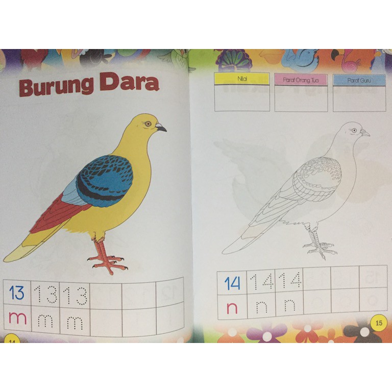 Detail Gambar Burung Mewarnai Nomer 58