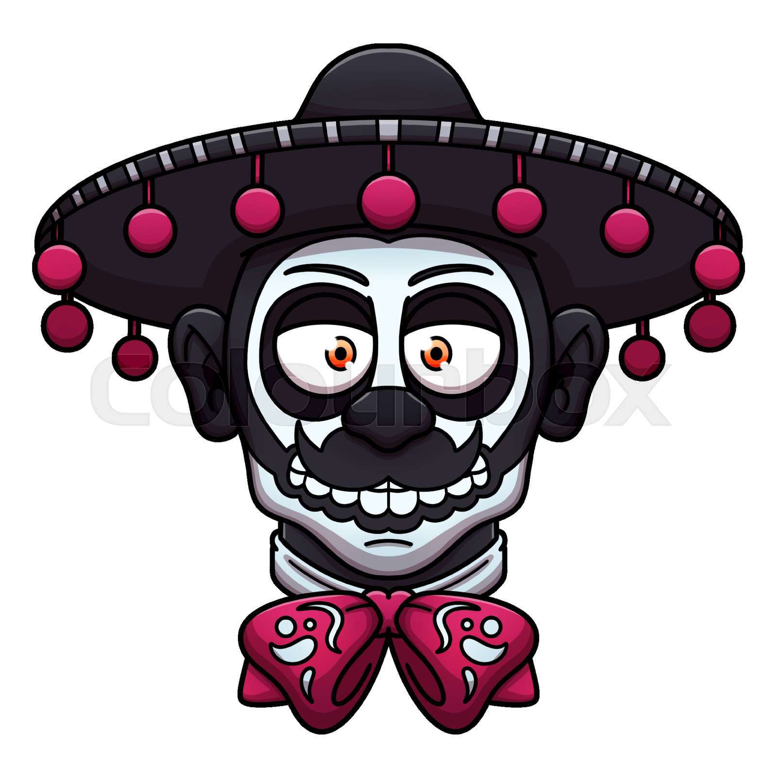 Detail Sugar Skull Mann Nomer 11