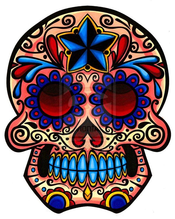 Detail Sugar Skull Mann Nomer 3