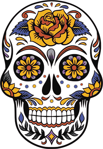 Detail Sugar Skull Mann Nomer 6