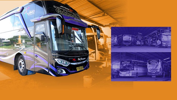 Detail Gambar Bus Haryanto Nomer 45