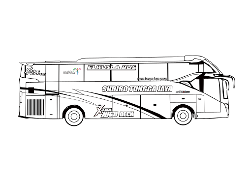 Detail Gambar Bus Mewarnai Nomer 12