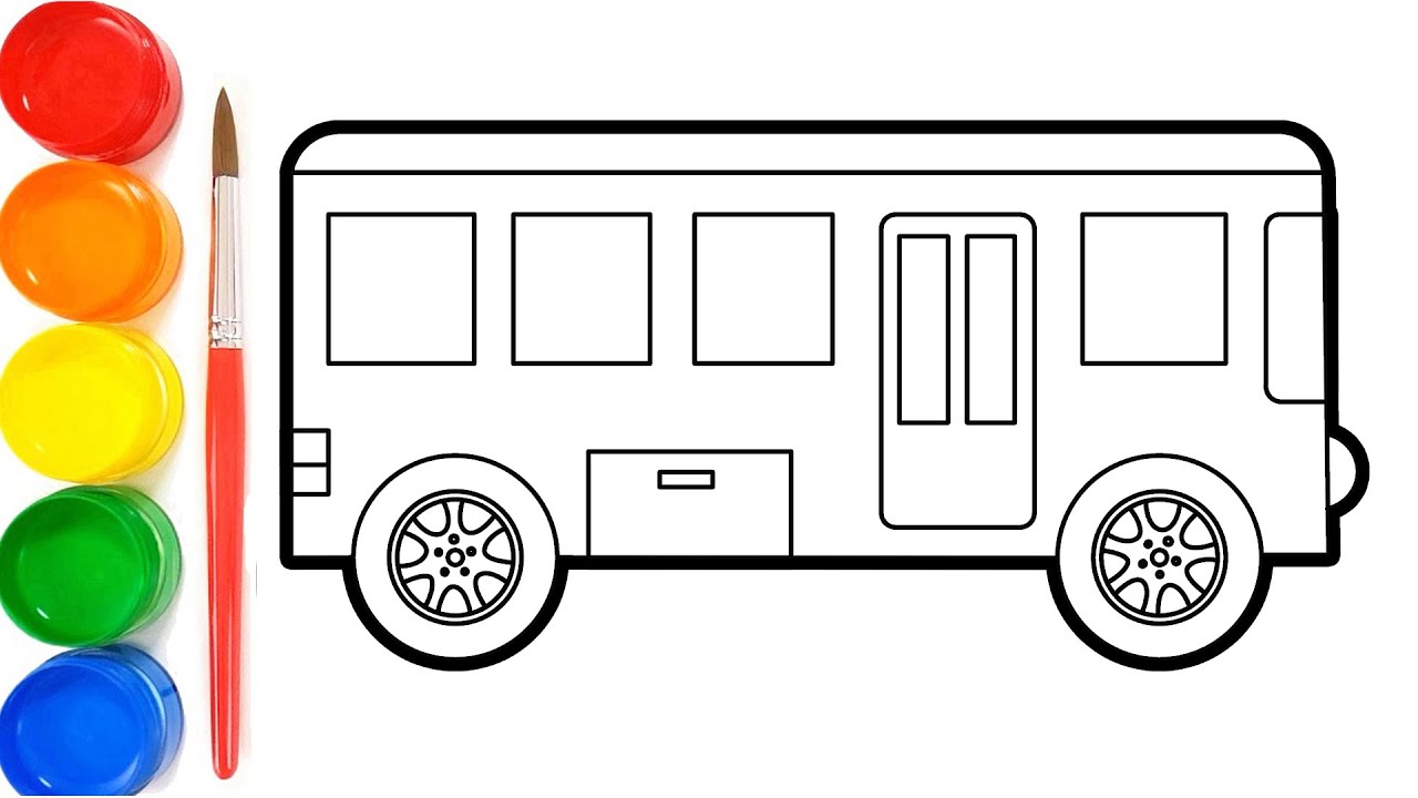 Detail Gambar Bus Mewarnai Nomer 25