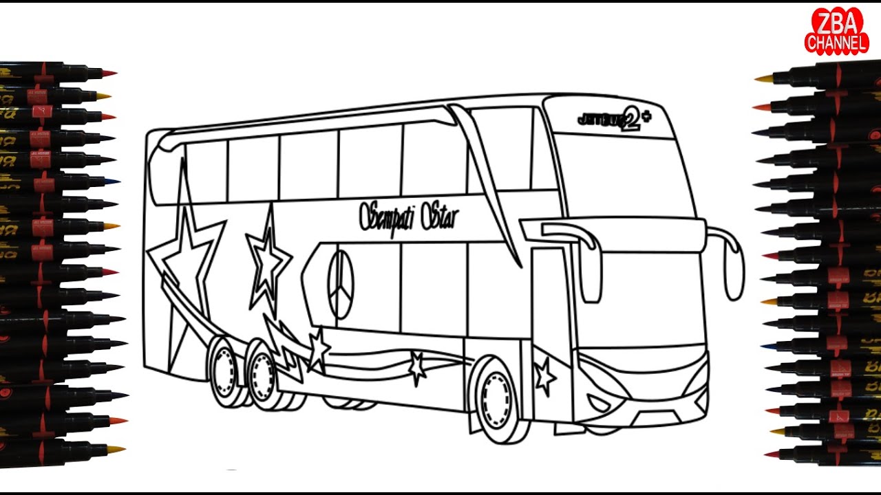 Detail Gambar Bus Mewarnai Nomer 40