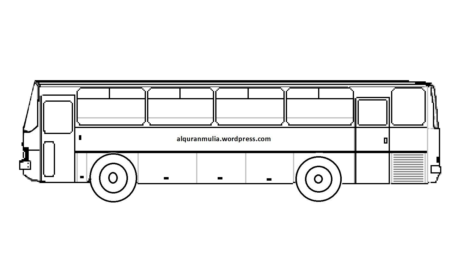 Detail Gambar Bus Mewarnai Nomer 43