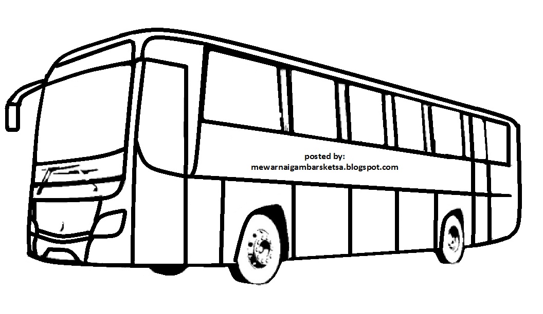 Detail Gambar Bus Mewarnai Nomer 47