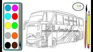 Detail Gambar Bus Mewarnai Nomer 10