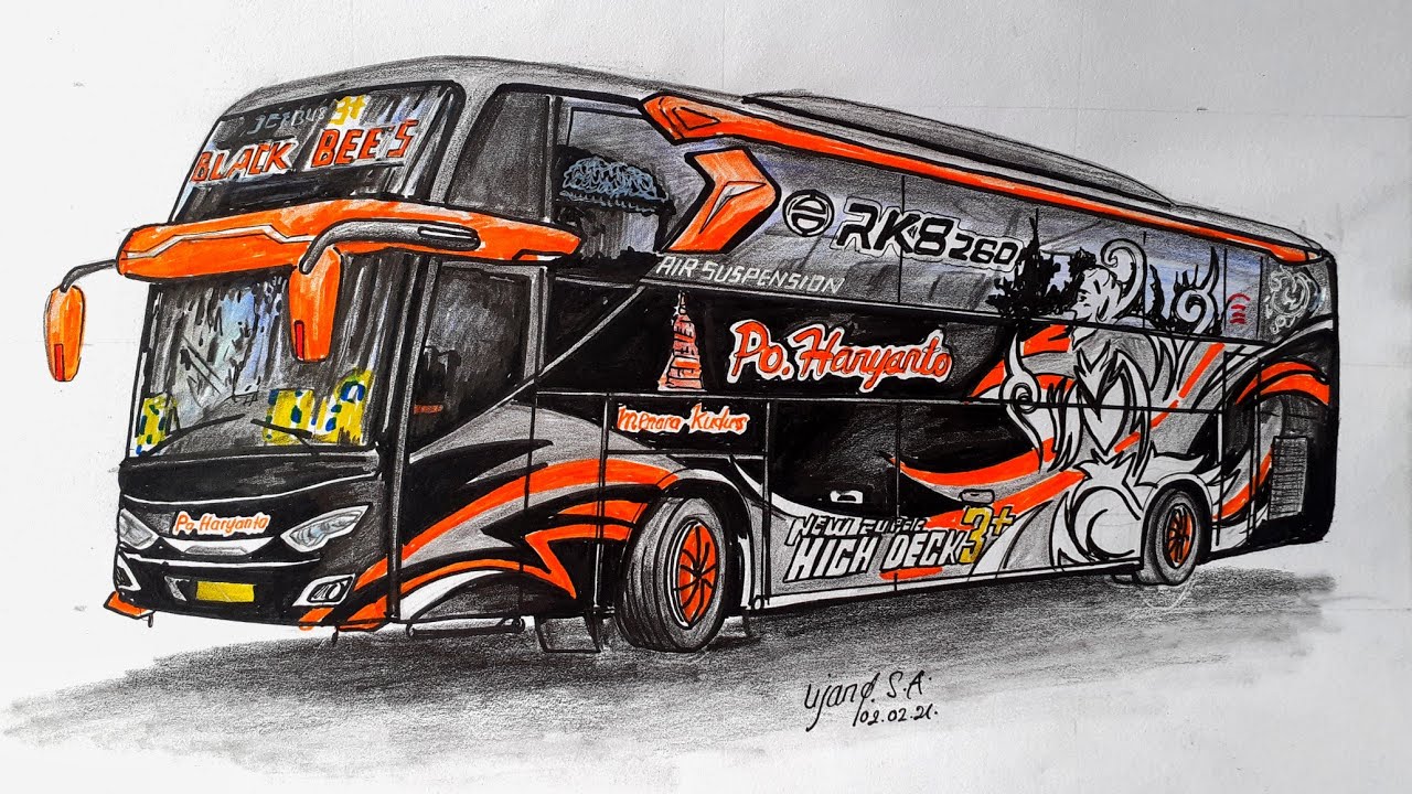 Detail Gambar Bus Po Haryanto Nomer 24