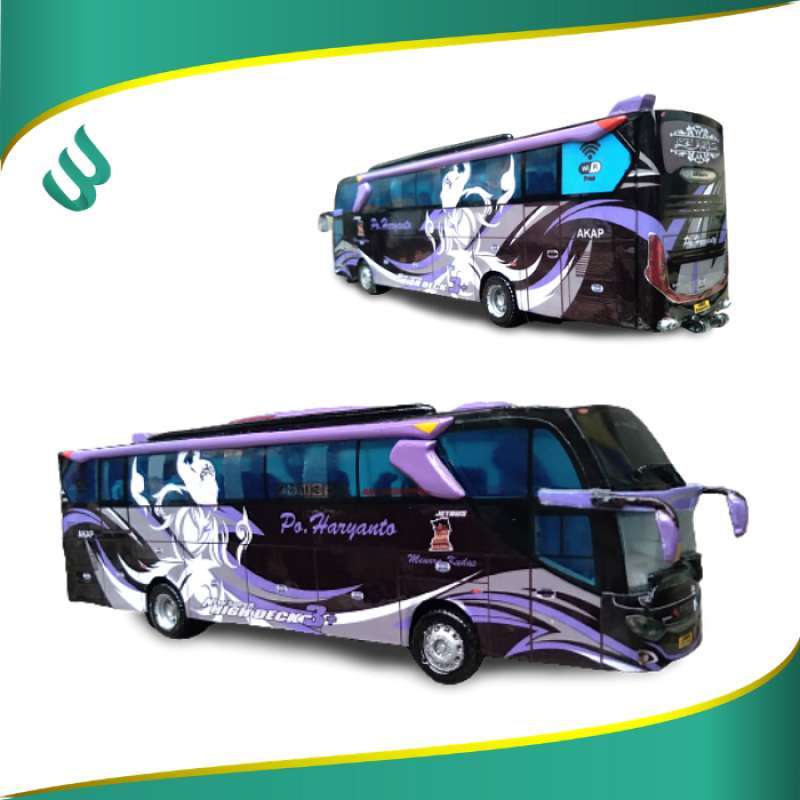 Detail Gambar Bus Po Haryanto Limited Edition Nomer 47