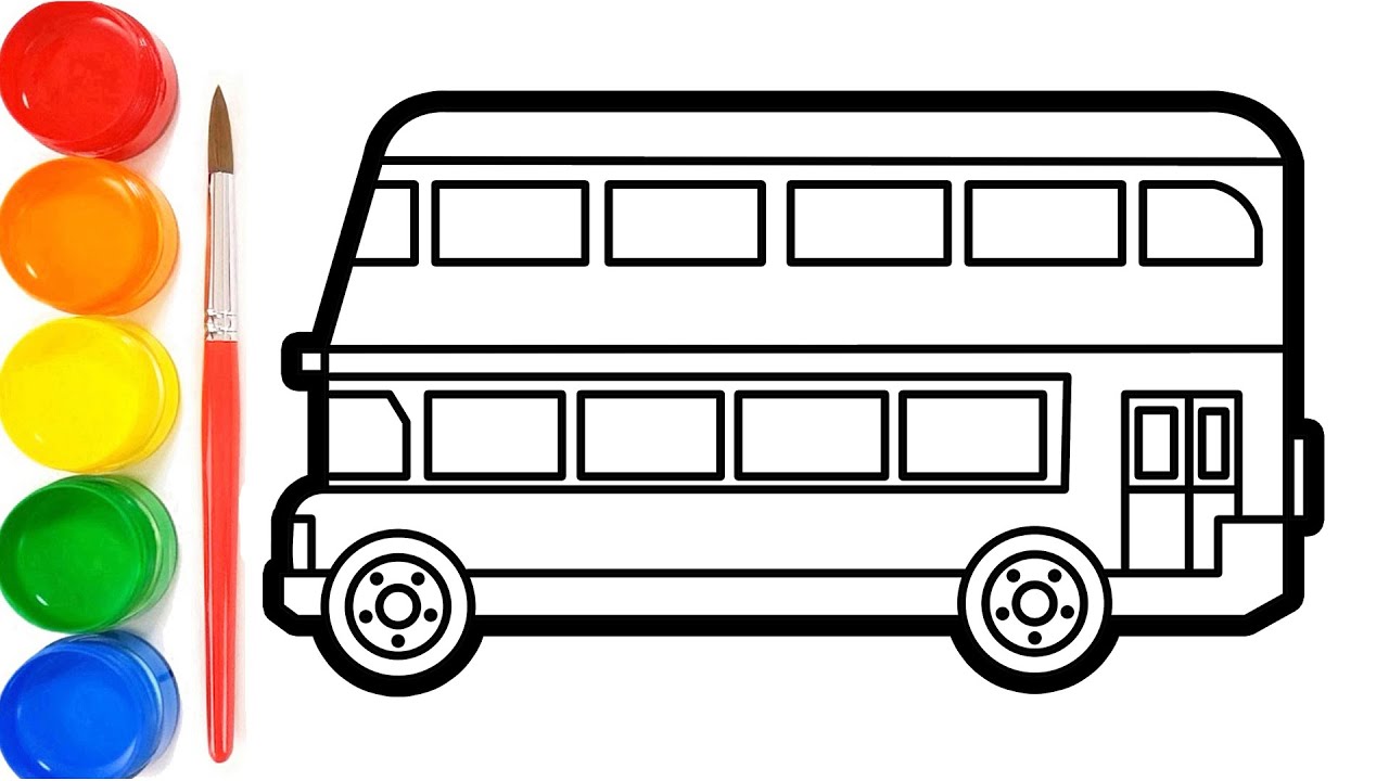 Detail Gambar Bus Untuk Mewarnai Nomer 21