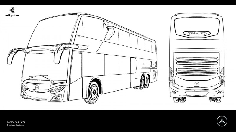 Detail Gambar Bus Untuk Mewarnai Nomer 35