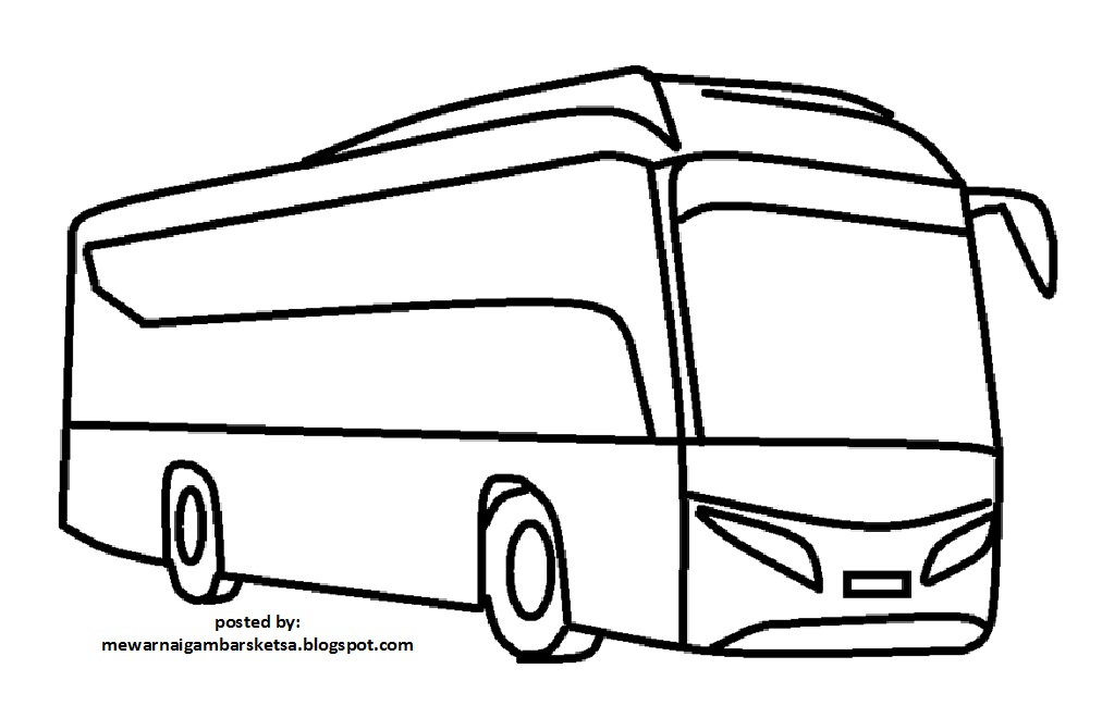 Detail Gambar Bus Untuk Mewarnai Nomer 56