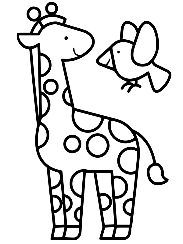 Detail Ausmalbild Giraffe Kopf Nomer 6