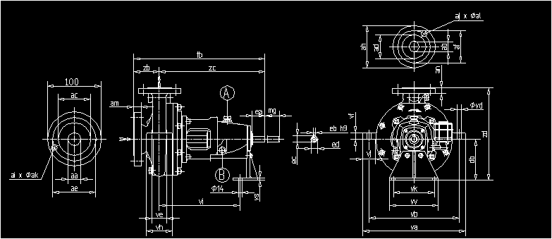 Detail Gambar Cad 2 Dimensi Pompa Air Nomer 28