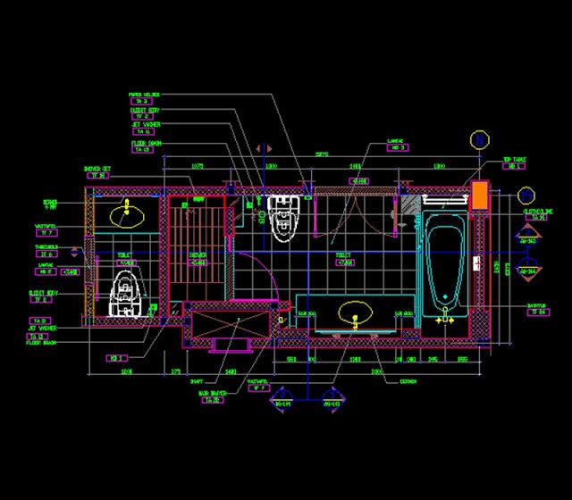 Detail Gambar Cad Aksesoris Kamar Mandi Nomer 4