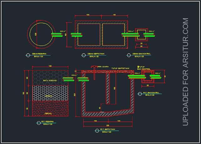 Detail Gambar Cad Biotank Nomer 5