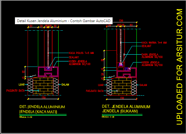 Detail Gambar Cad Detail Pintu Dan Jendela Sliding Nomer 24