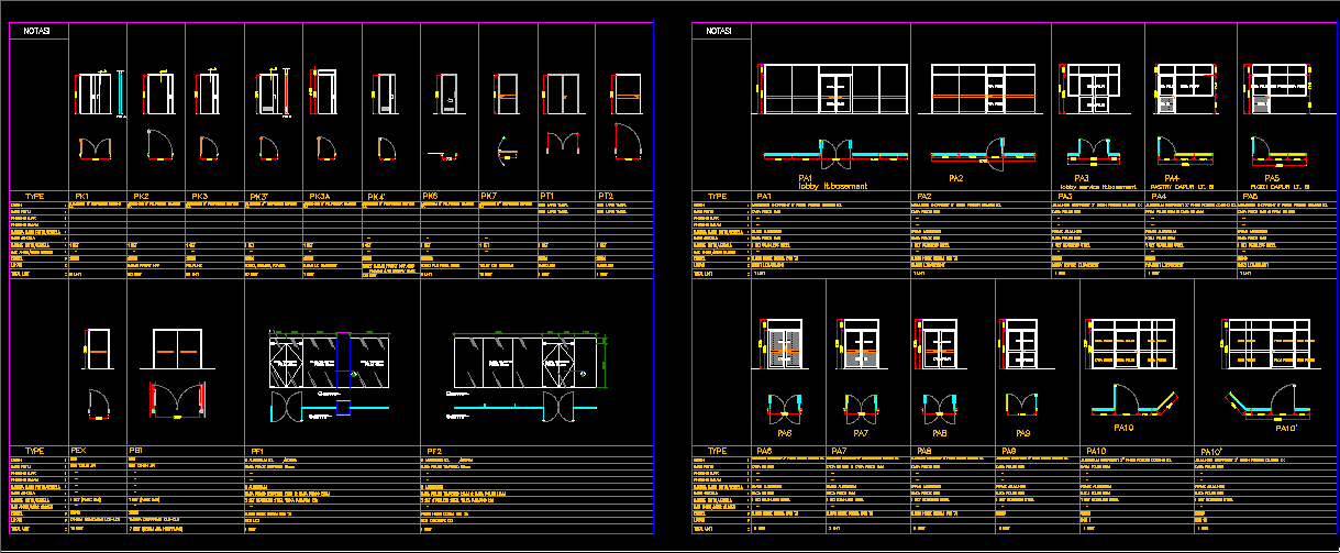 Detail Gambar Cad Detail Pintu Dan Jendela Sliding Nomer 4