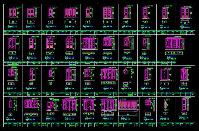 Detail Gambar Cad Detail Pintu Dan Jendela Sliding Nomer 5