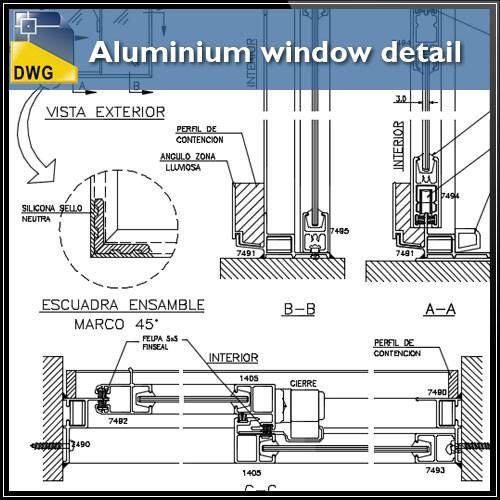 Detail Gambar Cad Detail Pintu Dan Jendela Sliding Nomer 43