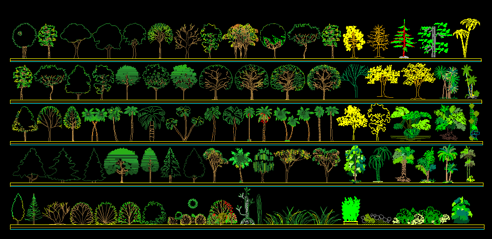 Detail Gambar Cad Rumput Nomer 4