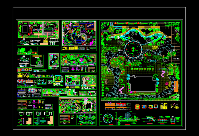 Detail Gambar Cad Taman Koleksi Nomer 13