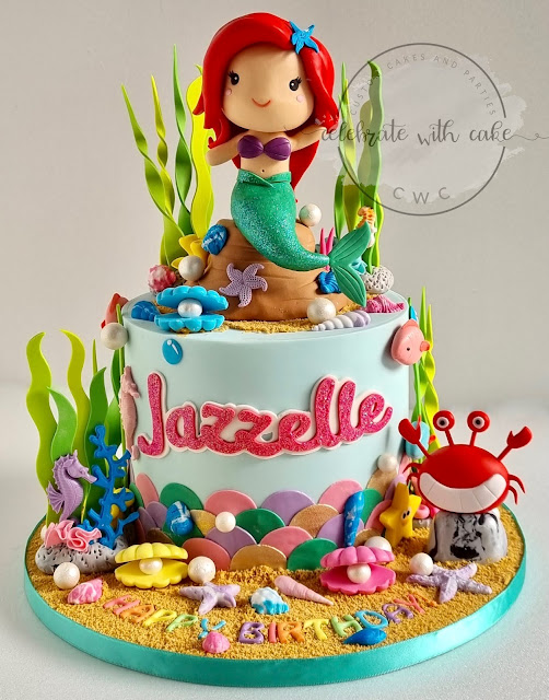 Detail Gambar Cake Mermaid Nomer 11