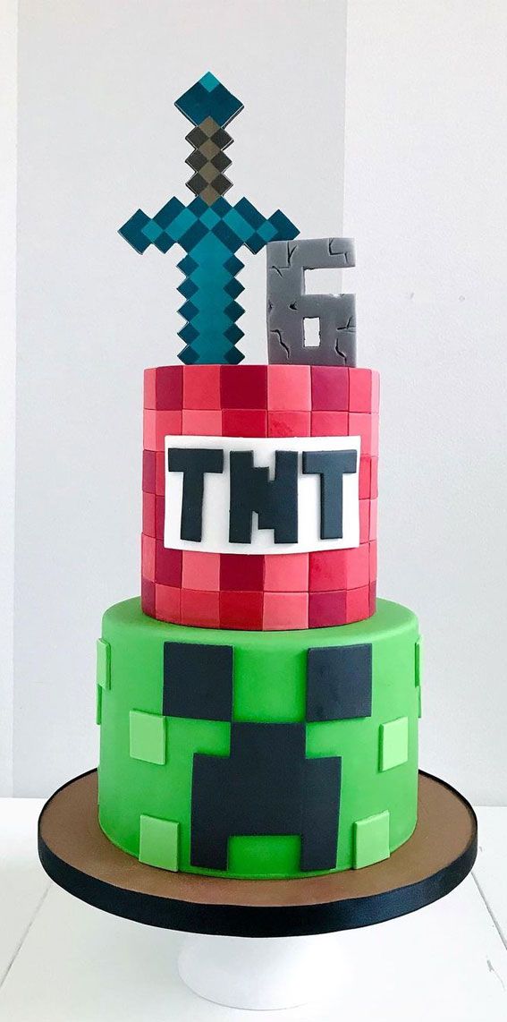 Detail Gambar Cake Minecraft Nomer 48