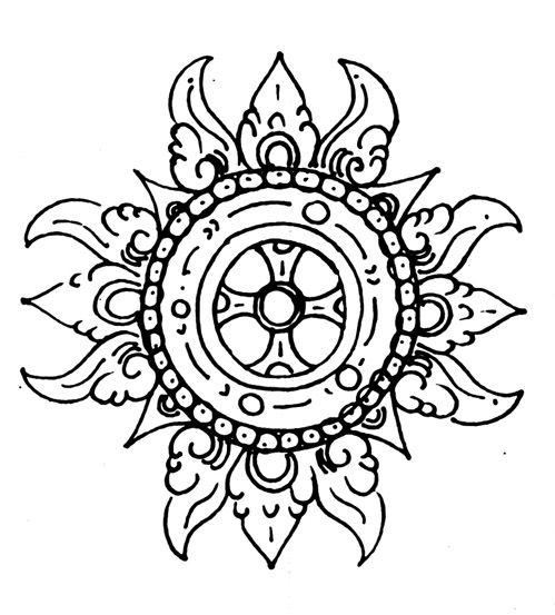 Detail Gambar Cakra Sketsa Nomer 4