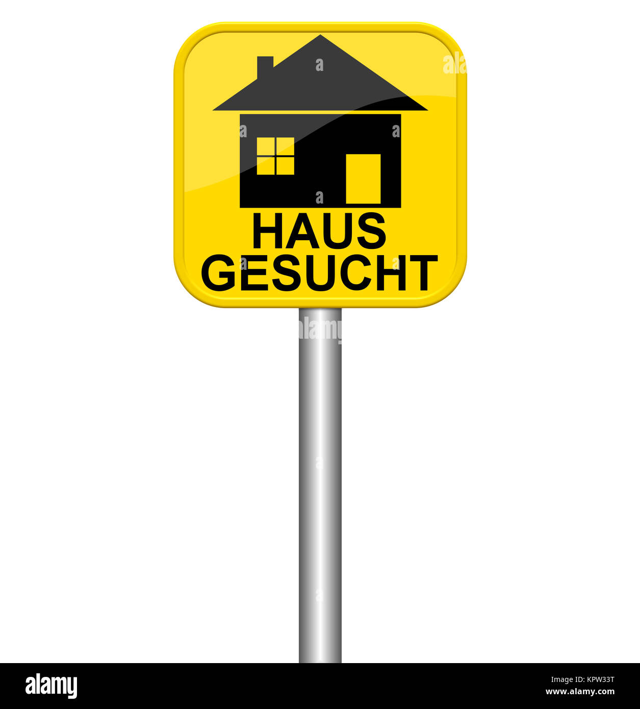 Detail Gelbes Schild Nomer 4