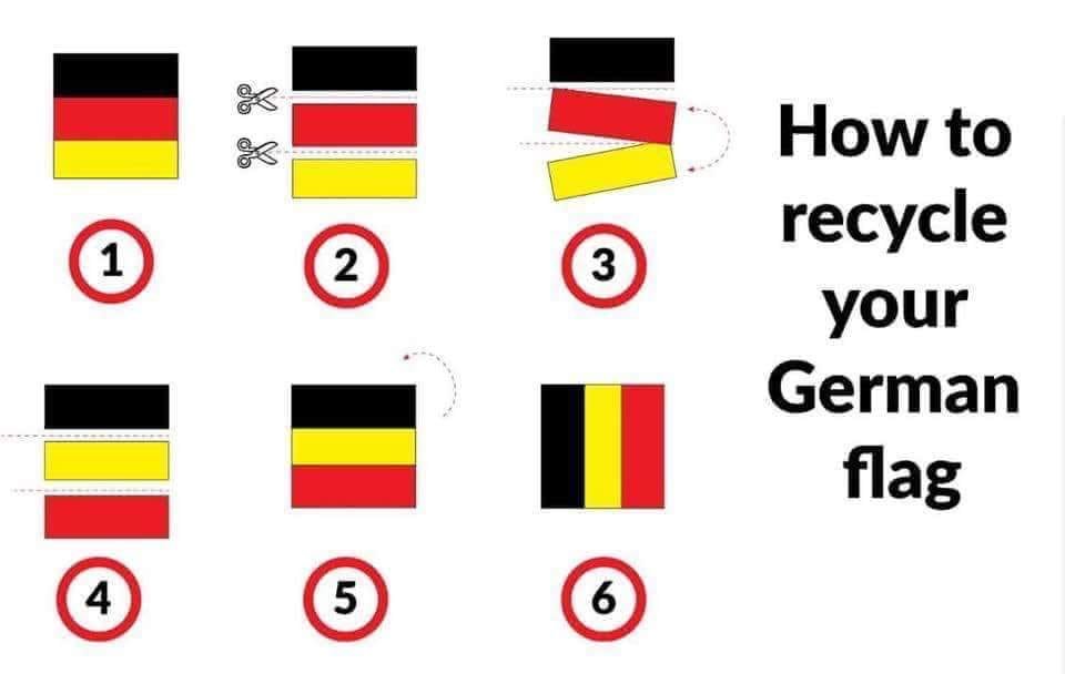 Detail Belgien Deutschland Fahne Nomer 3