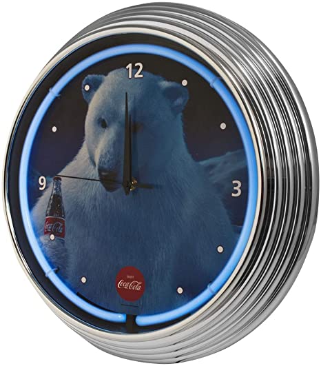 Detail Coca Cola Clock With Polar Bear Nomer 19