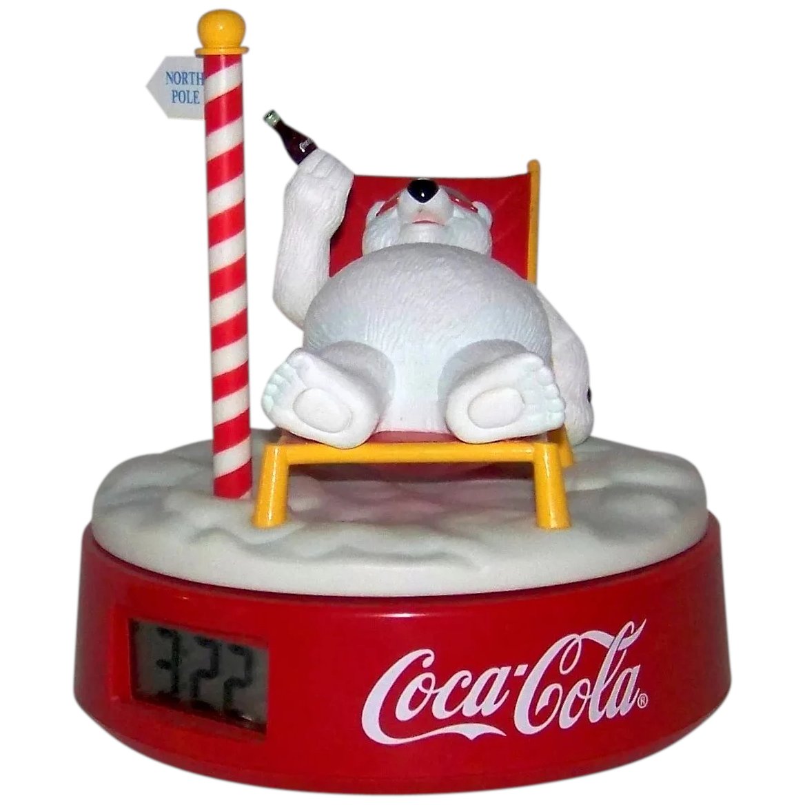Detail Coca Cola Clock With Polar Bear Nomer 24