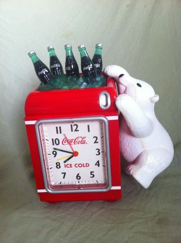Detail Coca Cola Clock With Polar Bear Nomer 53