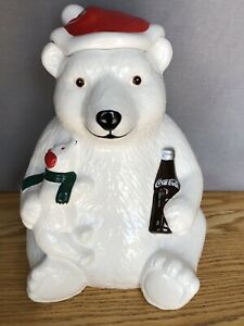 Detail Coca Cola Cookie Jar Polar Bear Nomer 2