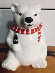 Detail Coca Cola Cookie Jar Polar Bear Nomer 3
