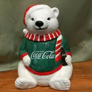 Detail Coca Cola Cookie Jar Polar Bear Nomer 9