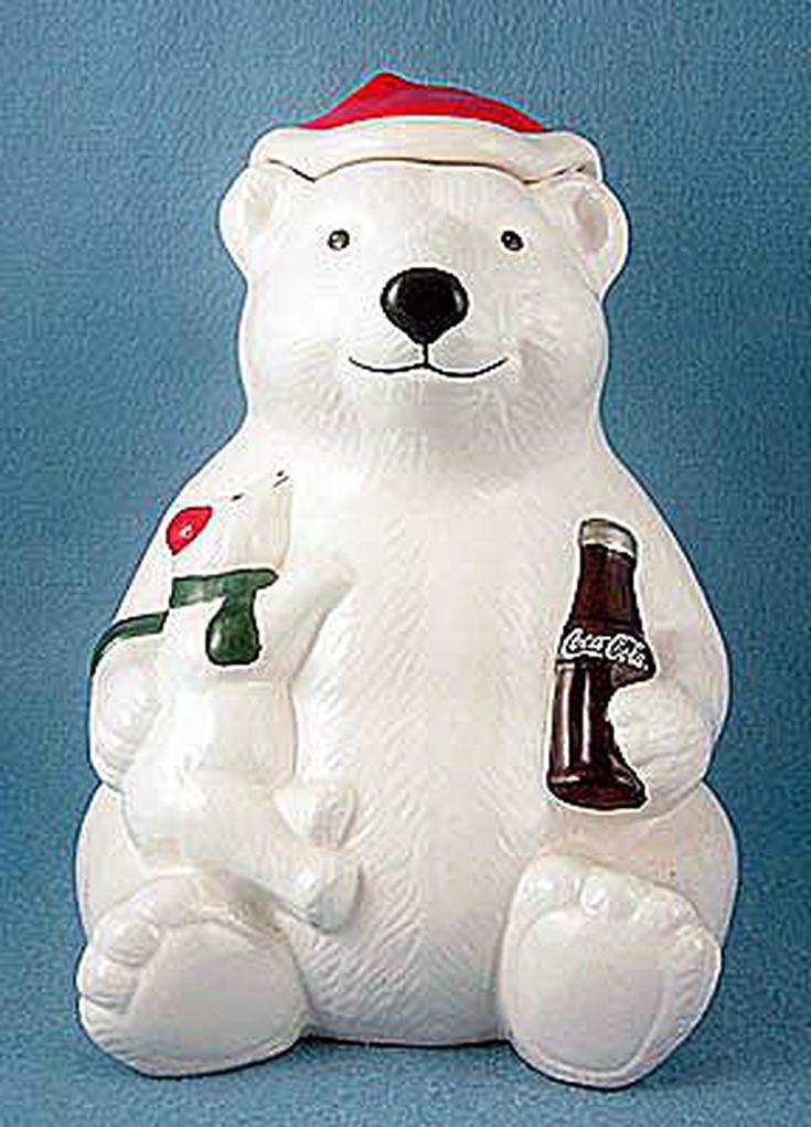 Detail Coca Cola Cookie Jar Polar Bear Nomer 10