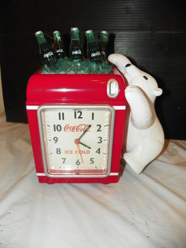 Detail Coca Cola Polar Bear Alarm Clock Nomer 34