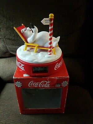 Detail Coca Cola Polar Bear Alarm Clock Nomer 9